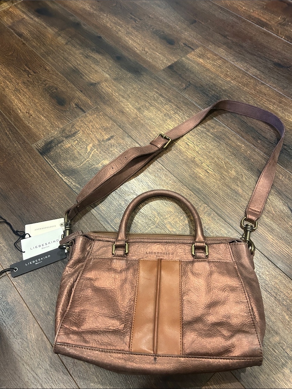 Liebeskind Bronze Berlin Molly Satchel Purse